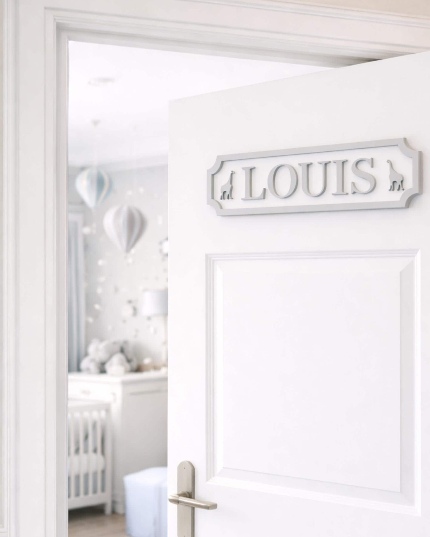 Nursery Name Sign, Childs room plaque plate, Custom Kids wooden Room Decor