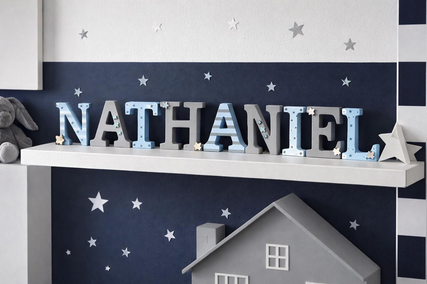 Boys and Girls Wooden name letters for nursery and kids room