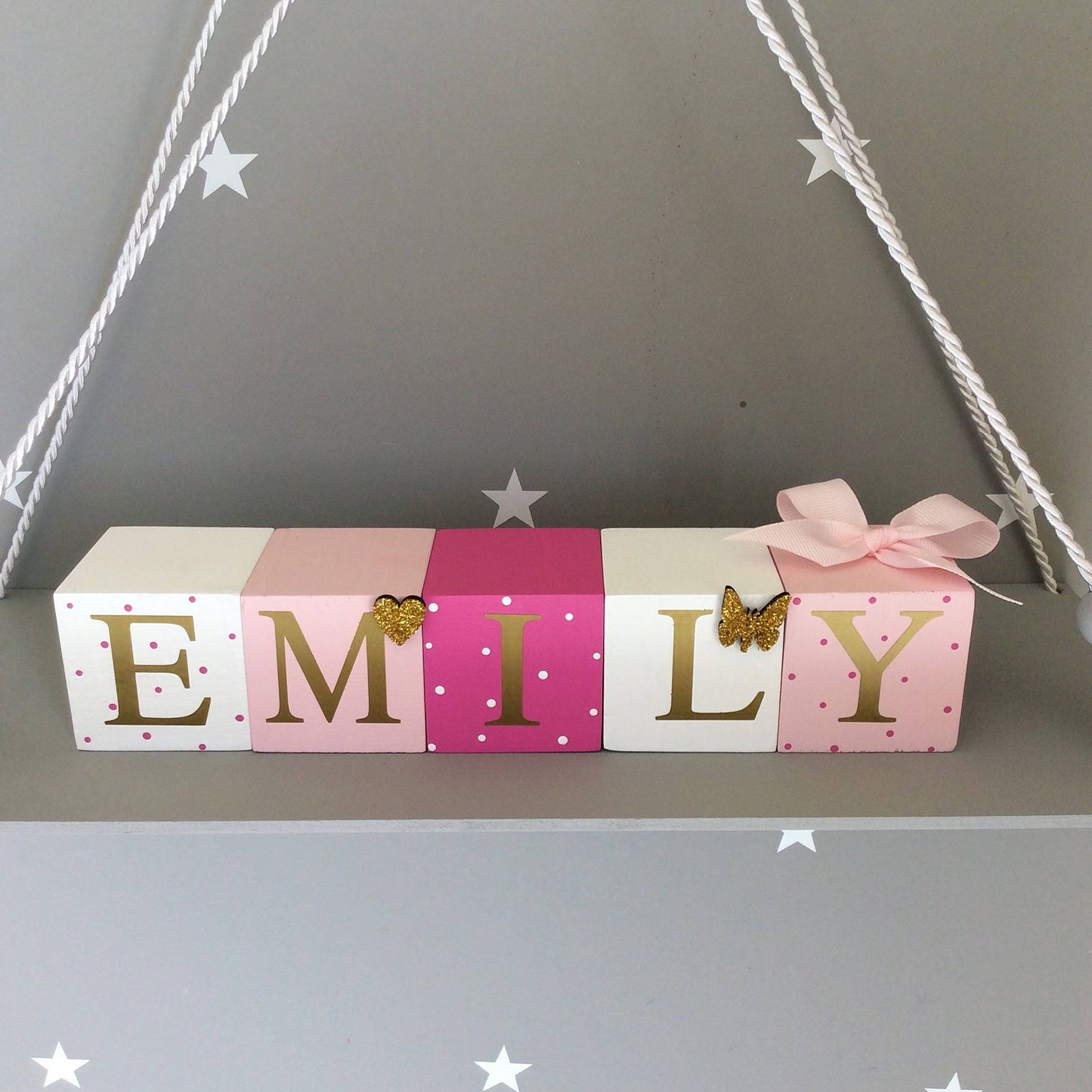 Wooden Name blocks nursery decor