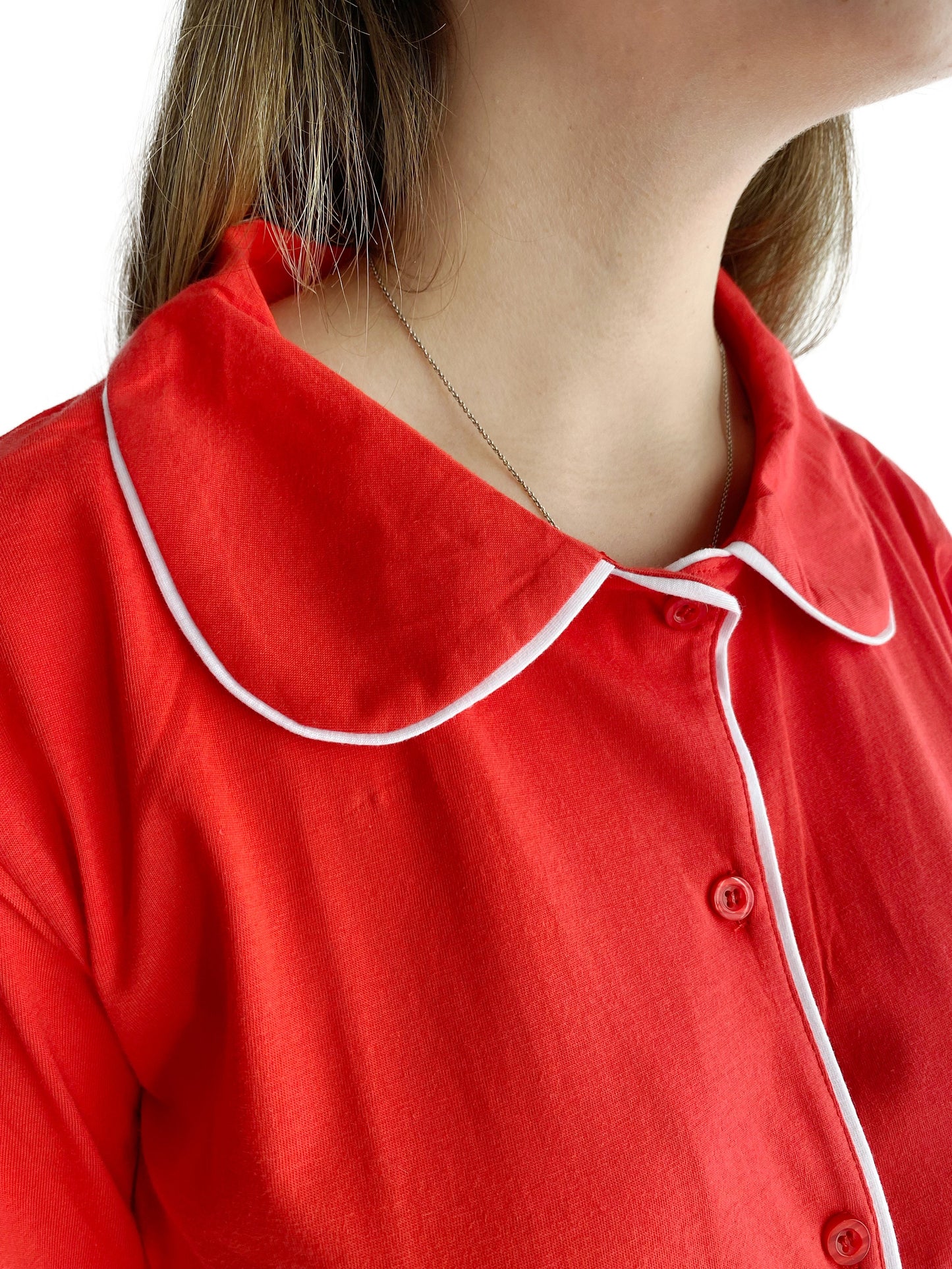 Embroidered Couples Christmas Pyjamas: Matching Cotton Xmas PJs
