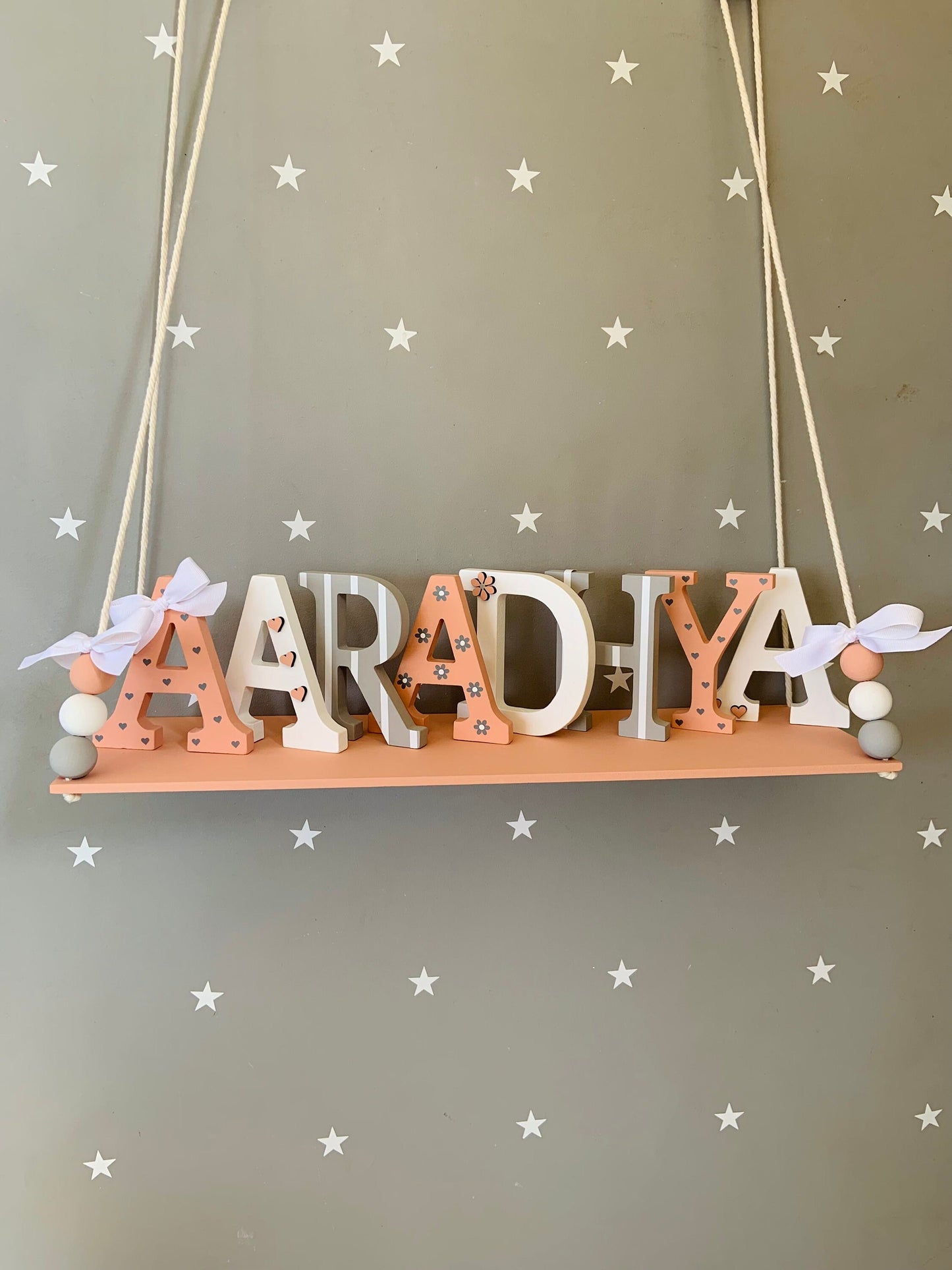 Boys and Girls Wooden name letters for nursery and kids room