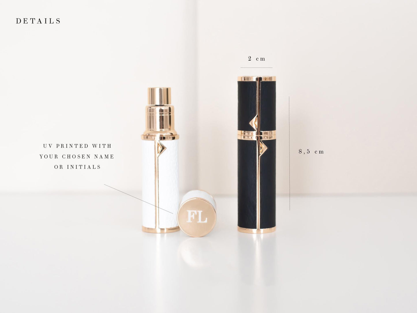 Personalized Travel Perfume Atomizer: Mr & Mrs Honeymoon Gift Set