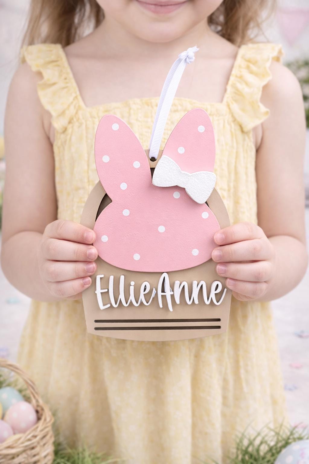 Personalized Easter Bunny Name Money Holders – Customizable with Name and Colors