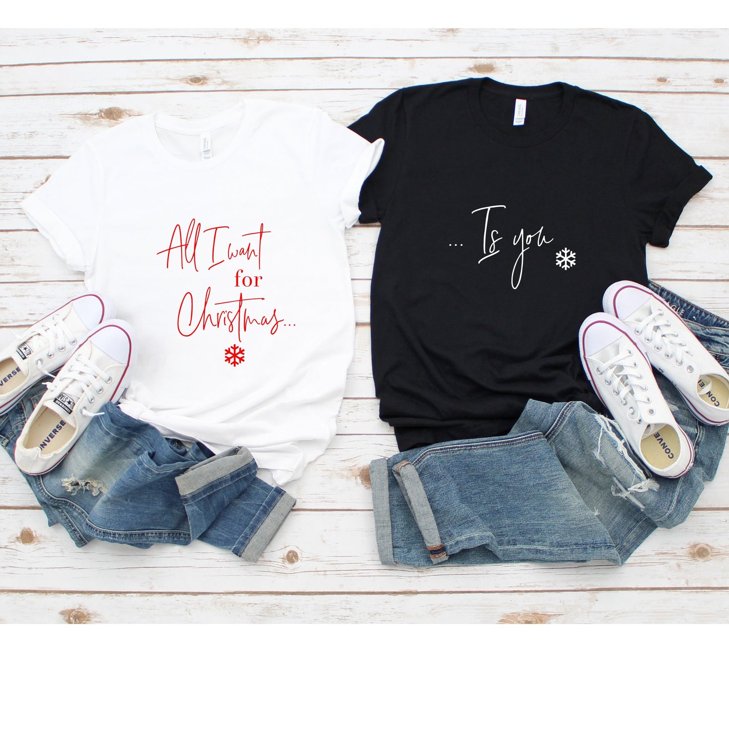 Matching Christmas T-Shirts | Mr & Mrs, Honeymoon Gift