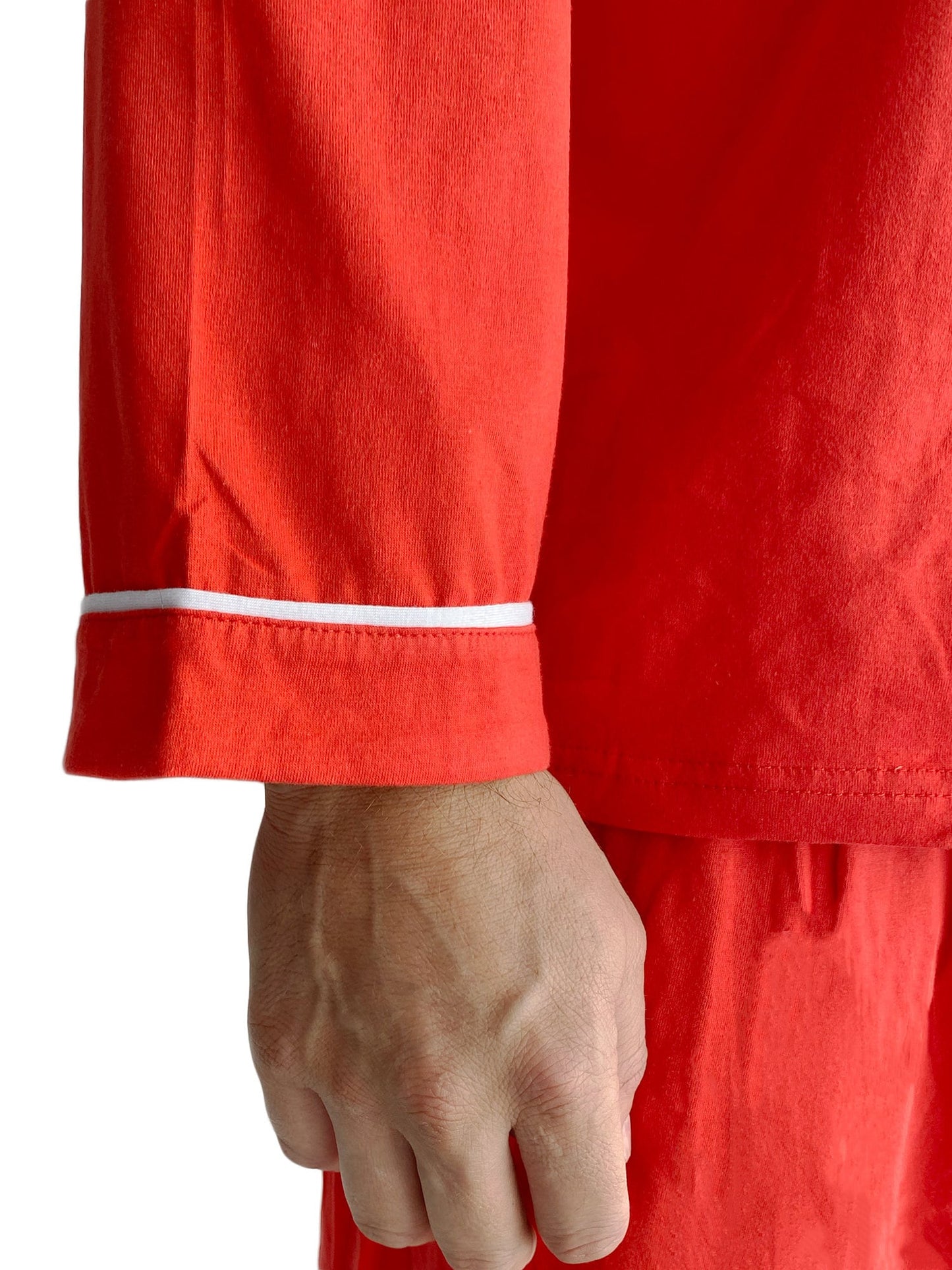 Matching Couple Christmas Pajamas Set: Embroidered Cotton Sleepwear