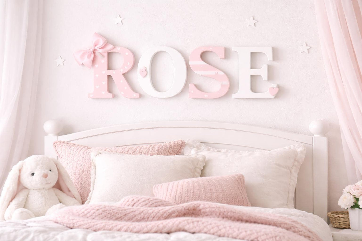 Custom Wooden Name Sign - Nursery Decor, Kids Room Plaque