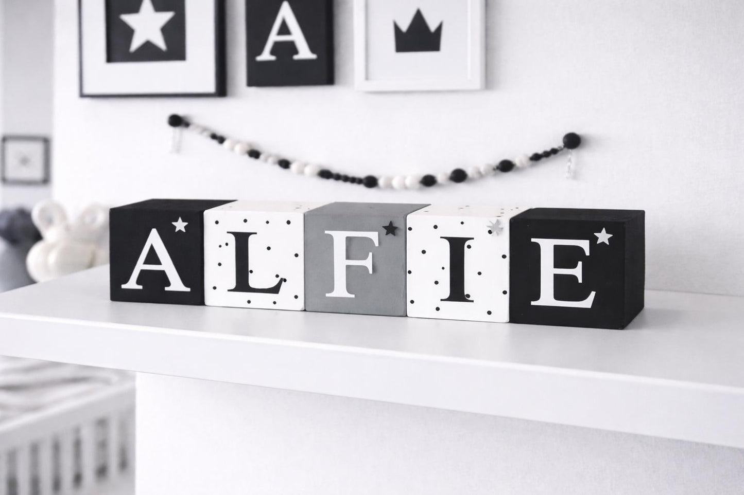 Wooden Name blocks nursery decor