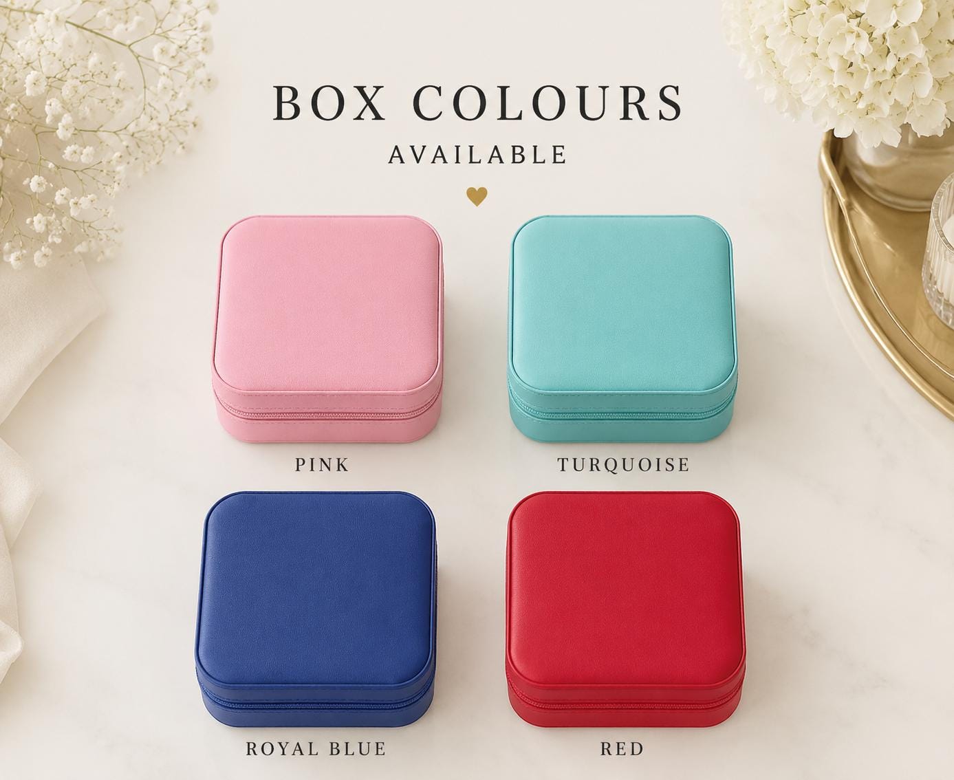 Custom Travel Jewelry Box, Personalized Faux Leather Case, Bridesmaid Gift, small Name Box