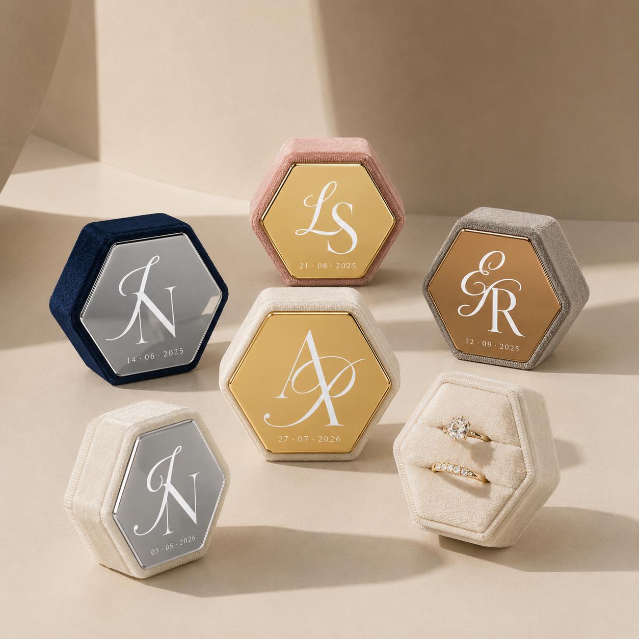 Wedding Ring Box Velvet