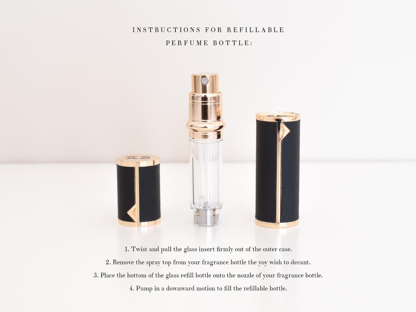 Personalized Travel Perfume Atomizer, Bridesmaid Gift
