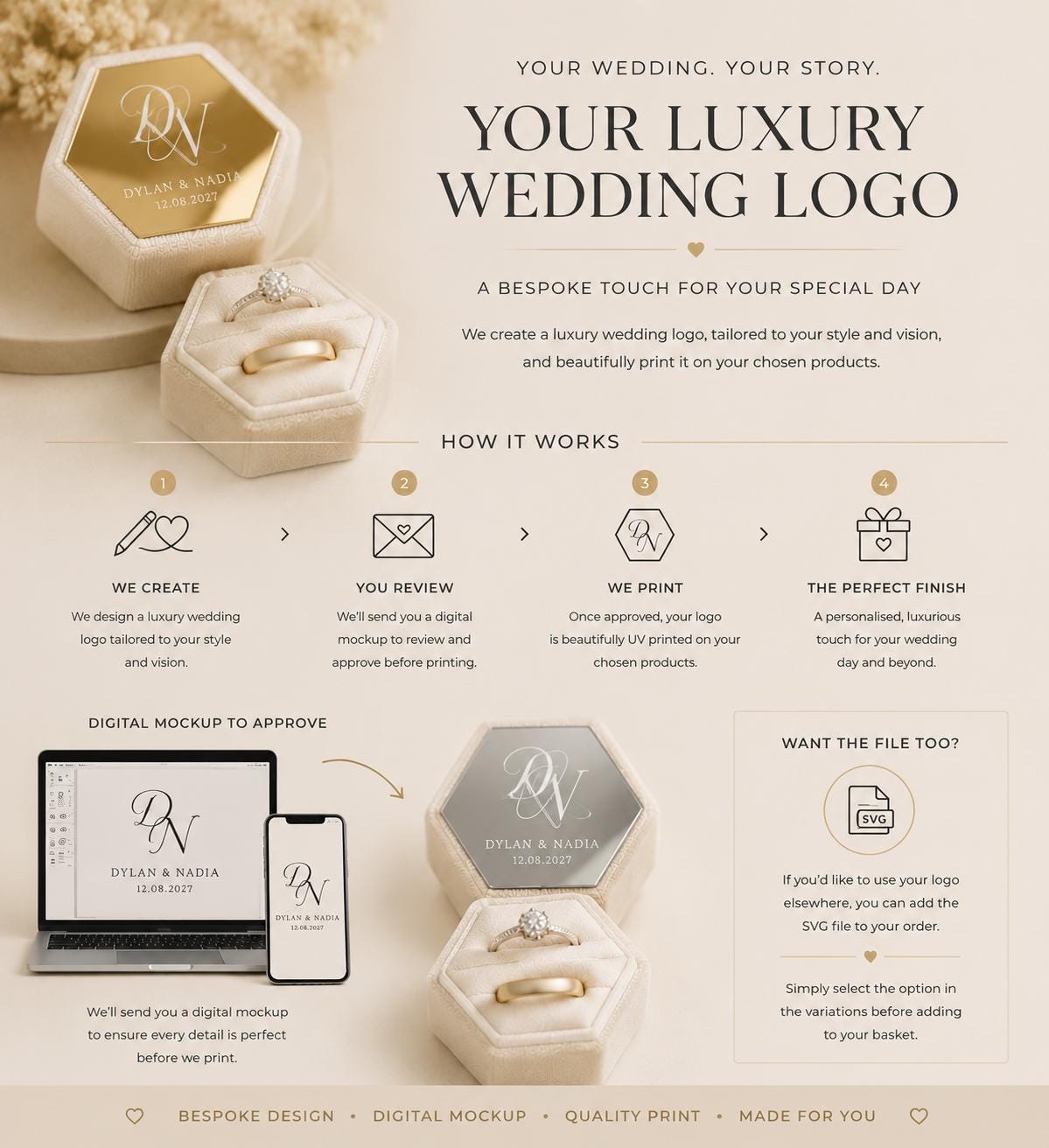 Wedding Ring Box Velvet