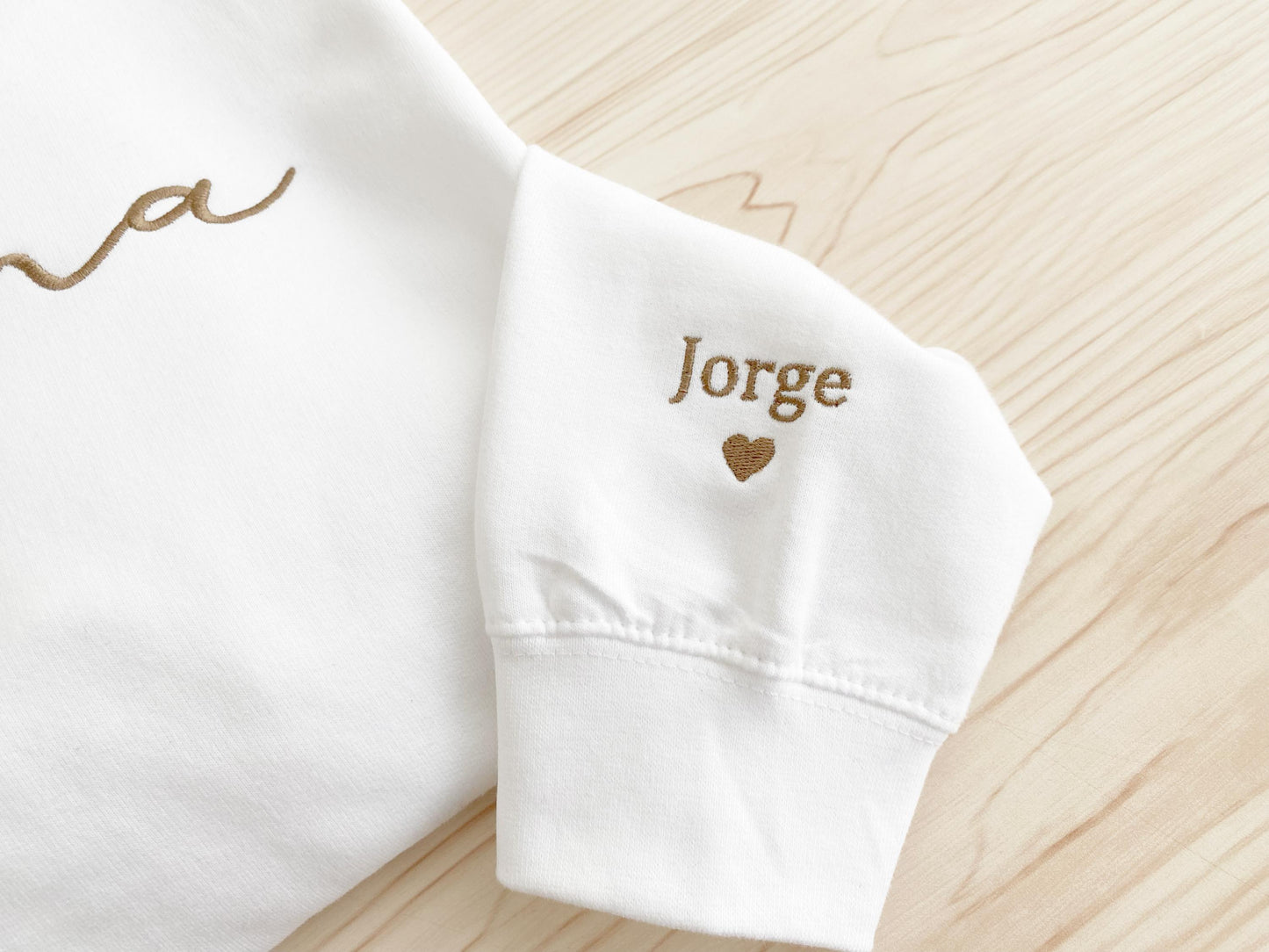 Embroidered Mama Sweatshirt: Personalized Name Sleeve, Bow Design