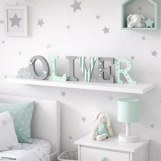 Wood Name Letters, name sign kids room, Custom Nursery Decor