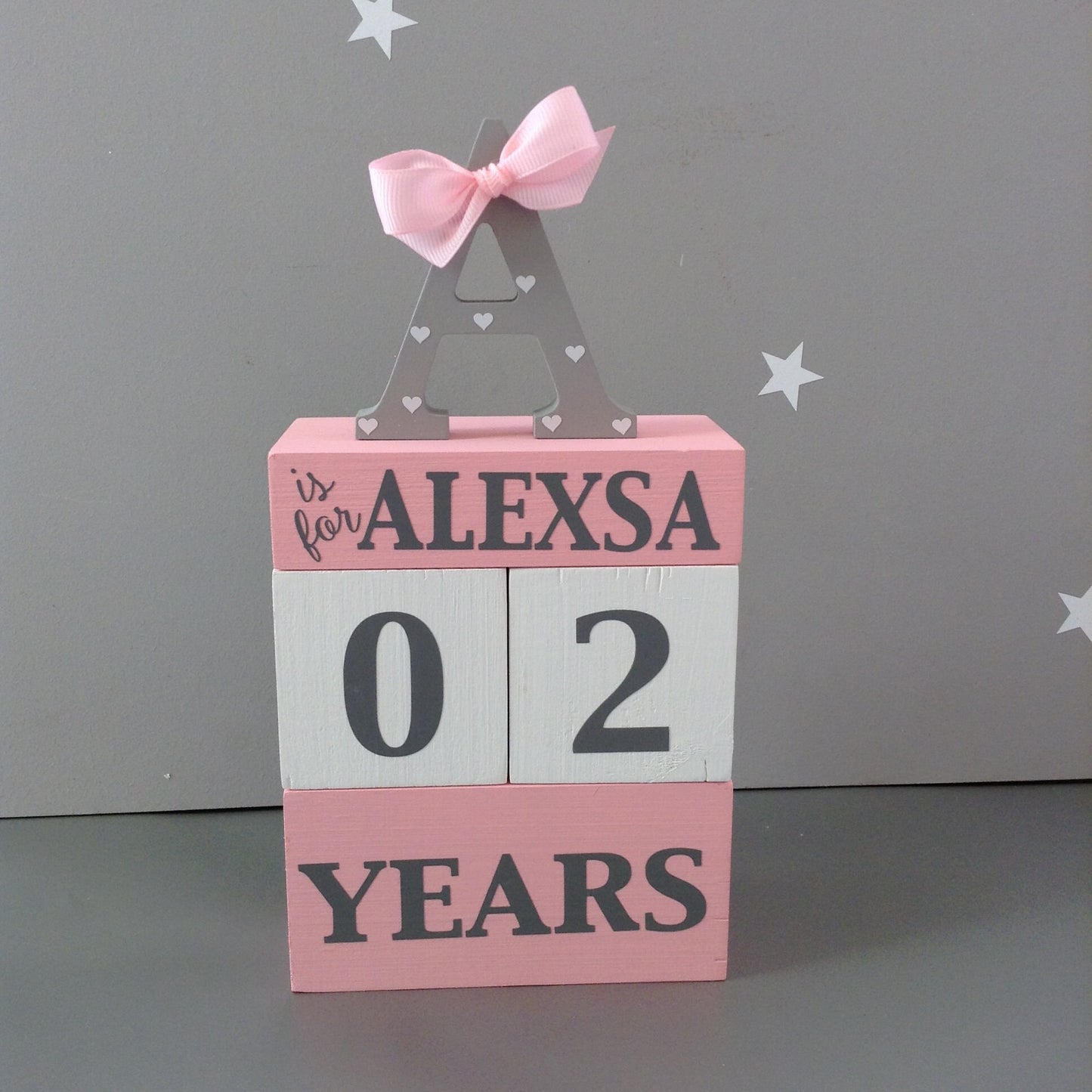 Personalized Baby Age Blocks, Photo Prop, Milestone Blocks