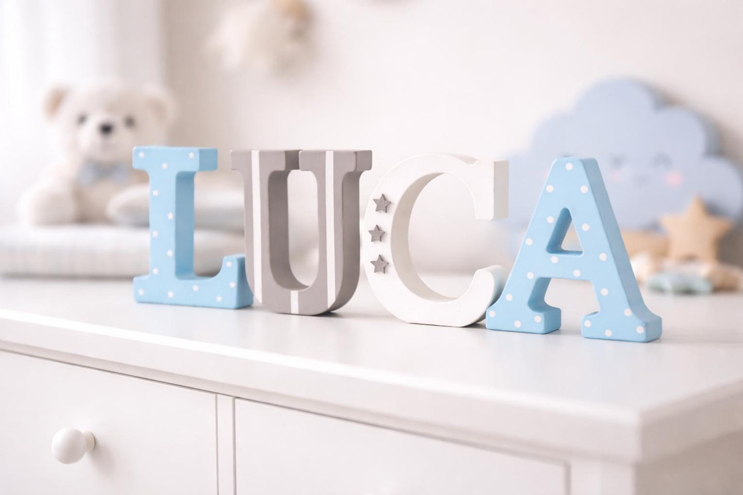 Boys and Girls Wooden name letters for nursery and kids room