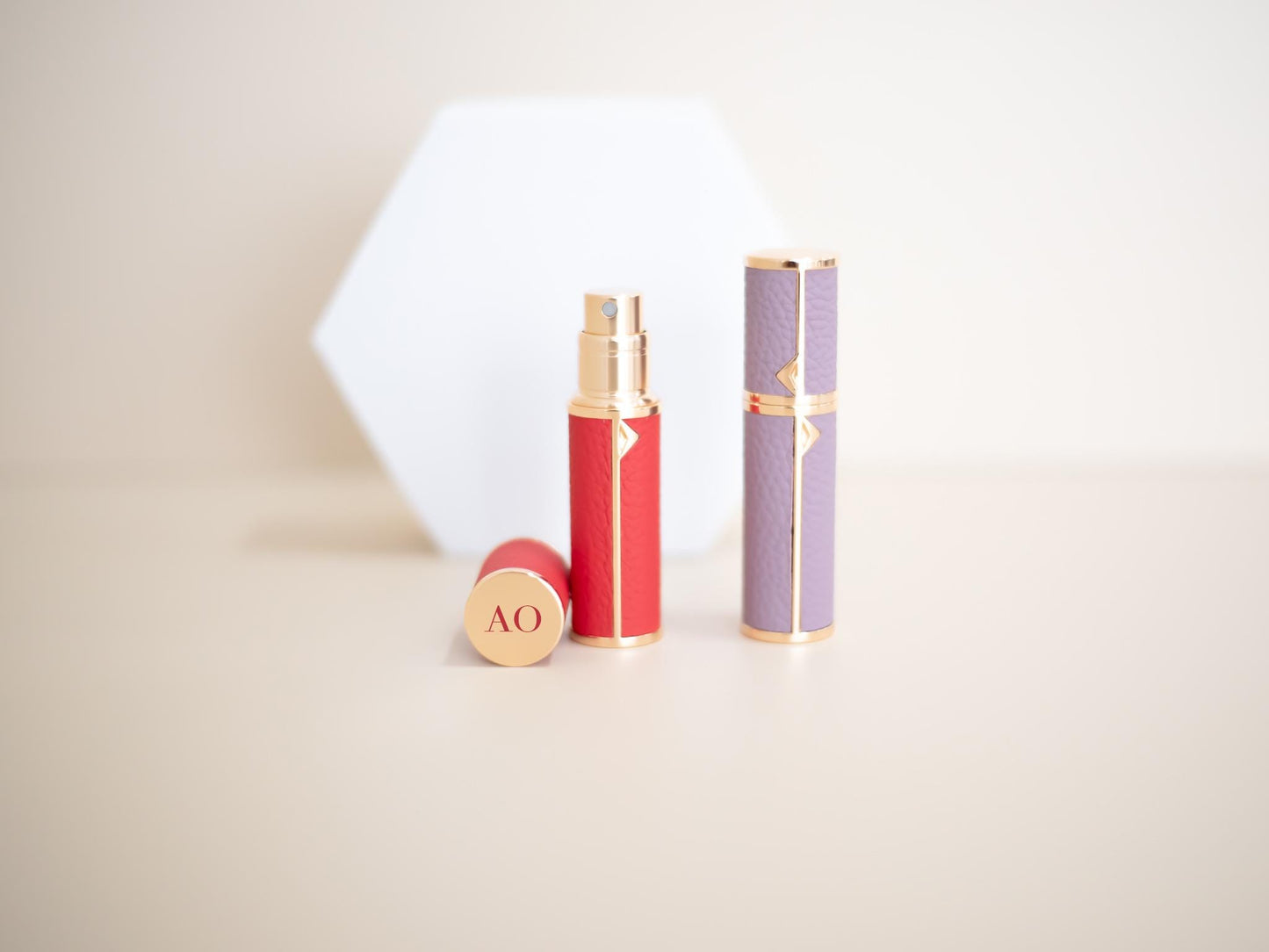 Personalized Travel Perfume Atomizer: Mr & Mrs Honeymoon Gift Set
