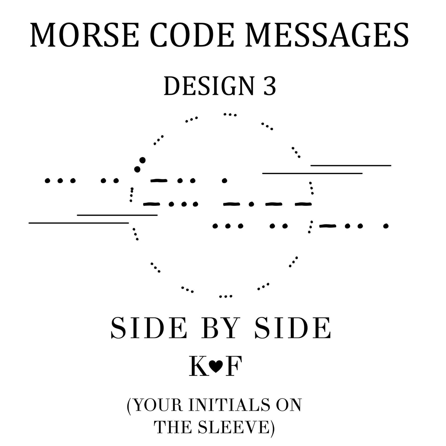 Hidden Message Morse Code shirt for couples matching boyfriend sweatshirt
