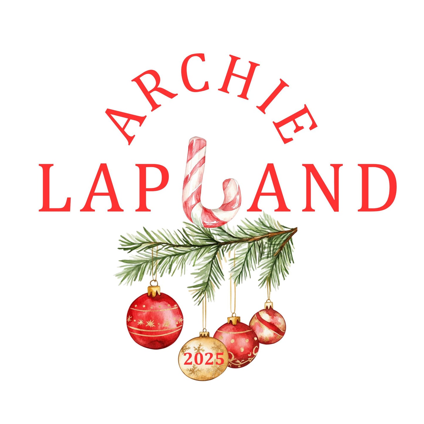 Personalised Kids Lapland Christmas Sweatshirt, Candy Cane Design