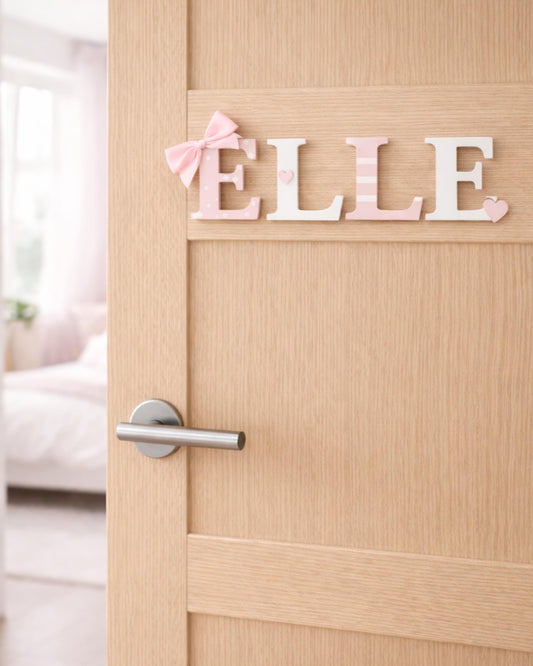 Custom Wooden Name Sign - Nursery Decor, Kids Room Plaque