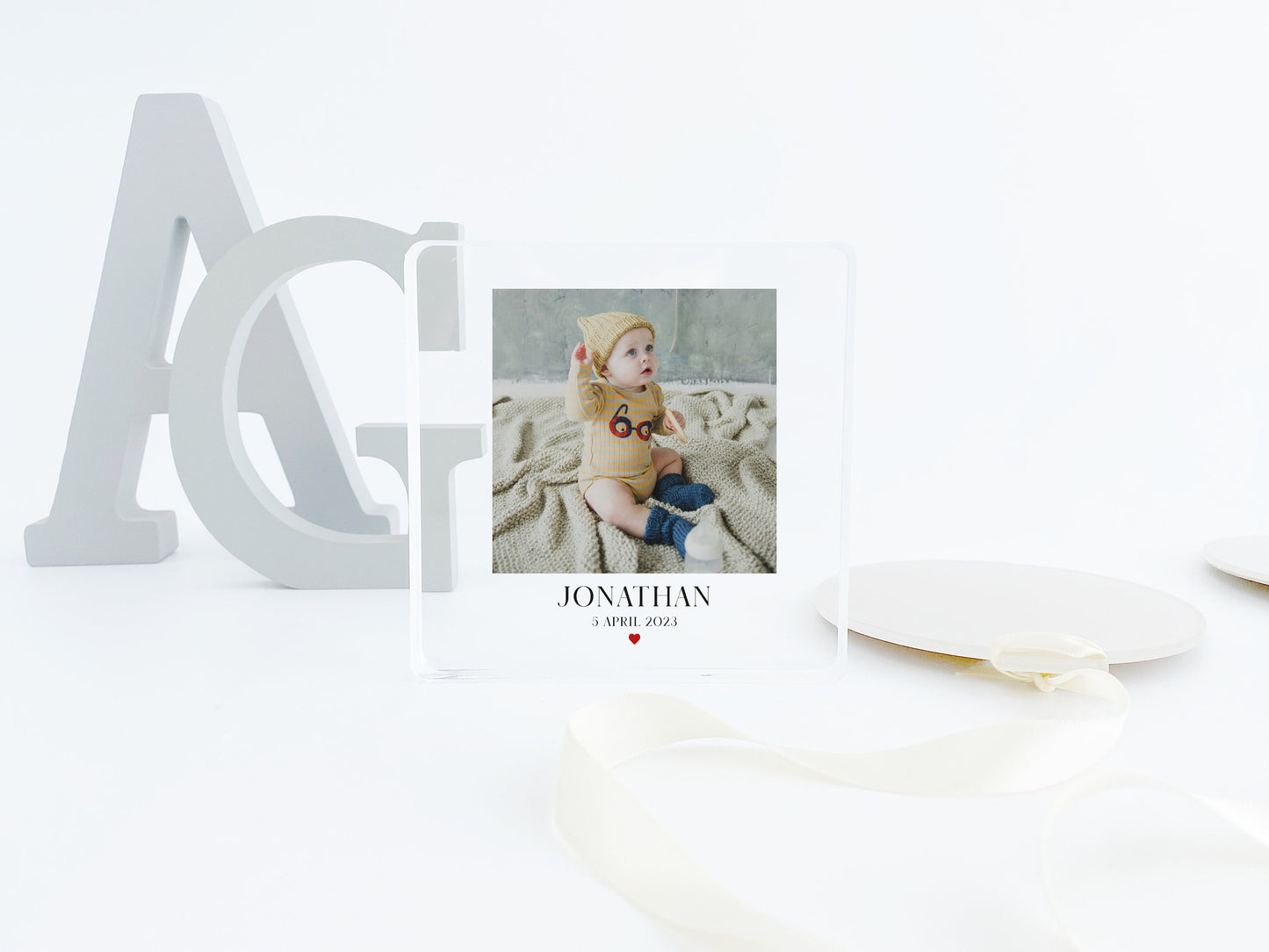 Personalized Photo Acrylic Block: Custom Family Keepsake