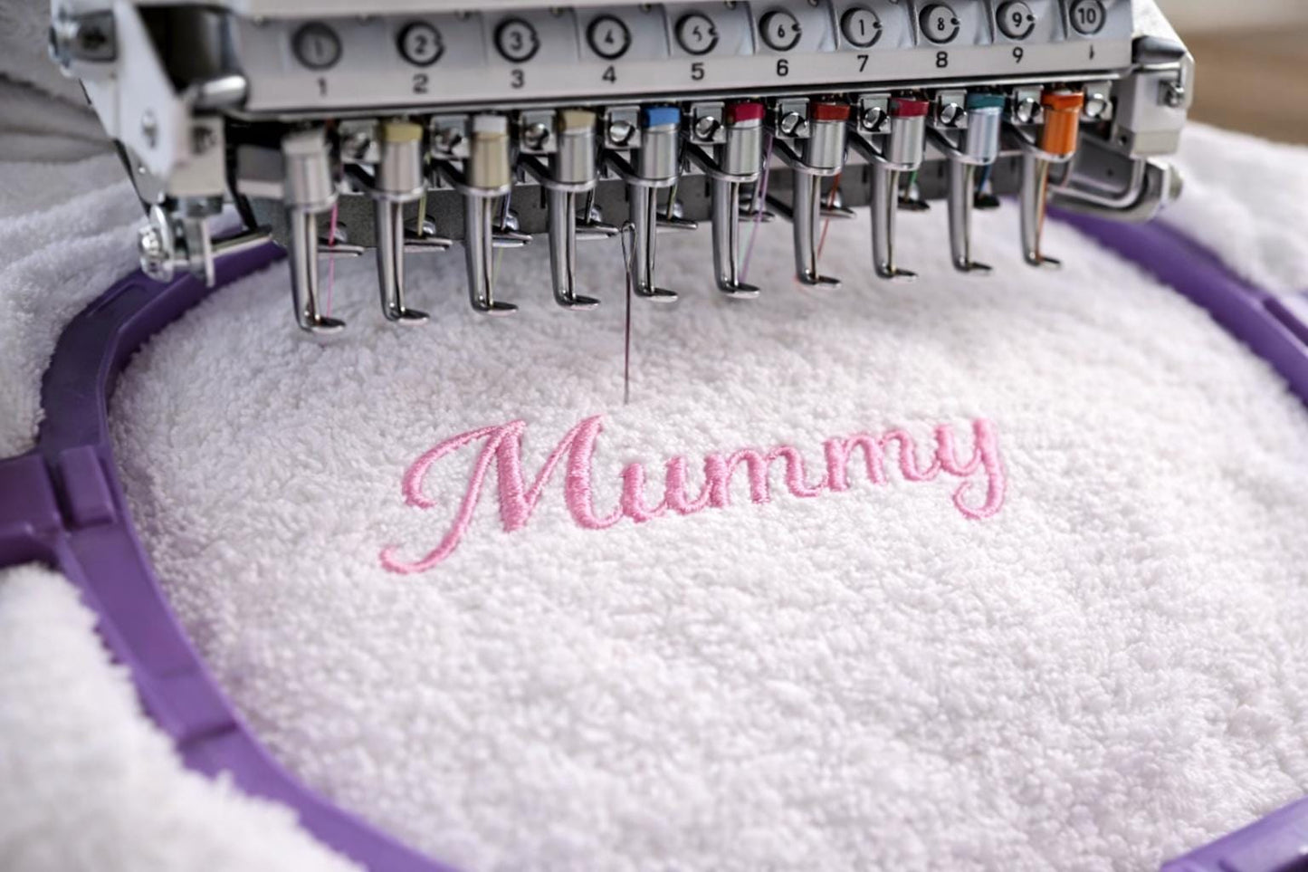 Embroidered Terry Towelling Bath Robe, Personalized Mother's Day Gift