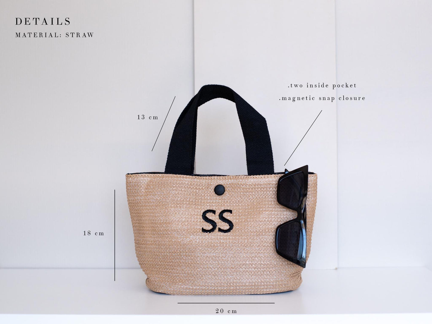 Bridesmaid Gift Tote – Custom Straw Bag with Name & Initials, Satin Bow, Personalized Wedding Party Favor, Mini Beach Purse