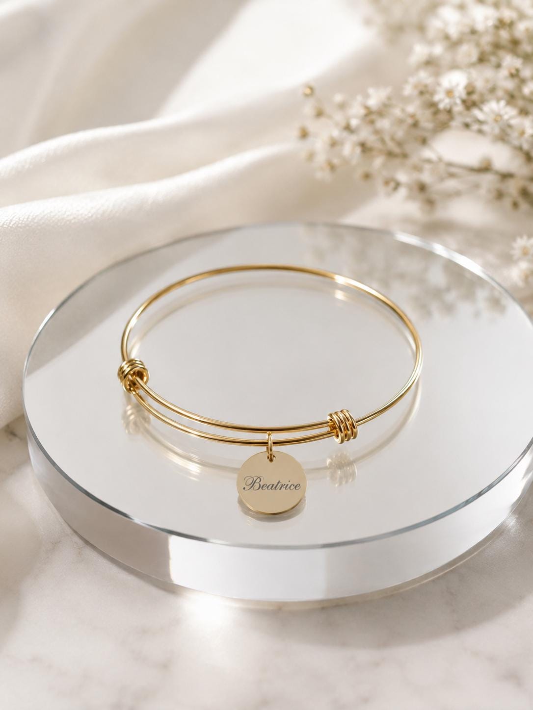 Personalized Bridesmaid Gift Set, Engraved Name Bracelet, Travel Jewelry Box