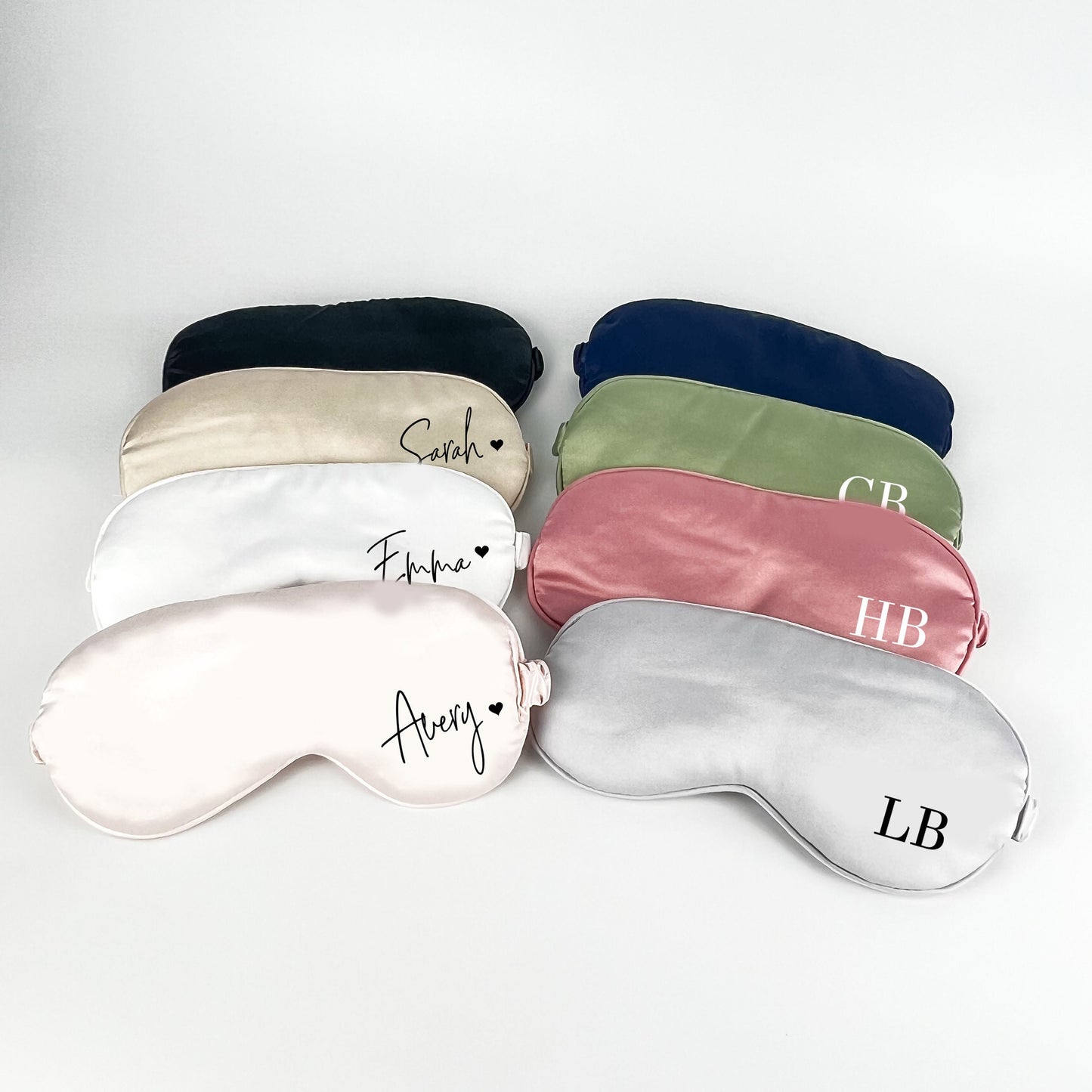 Custom Satin Eye Mask & Scrunchie Set: Bridesmaid Proposal Gift