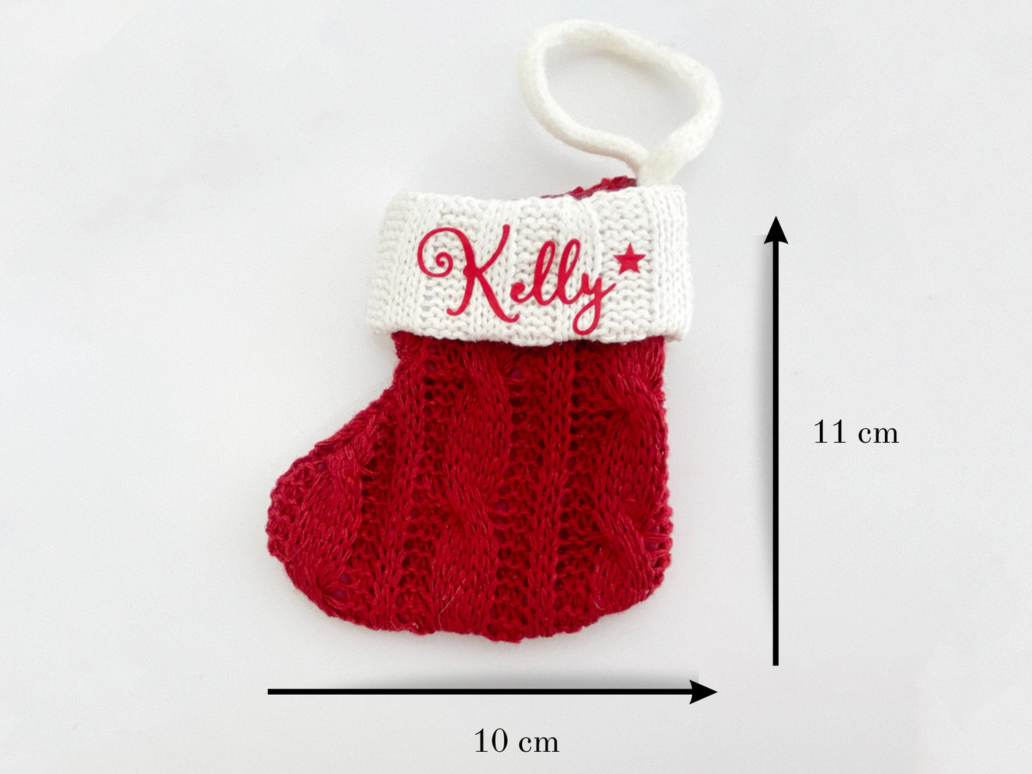 Personalized Christmas Stocking Place Setting: Holiday Table Decor