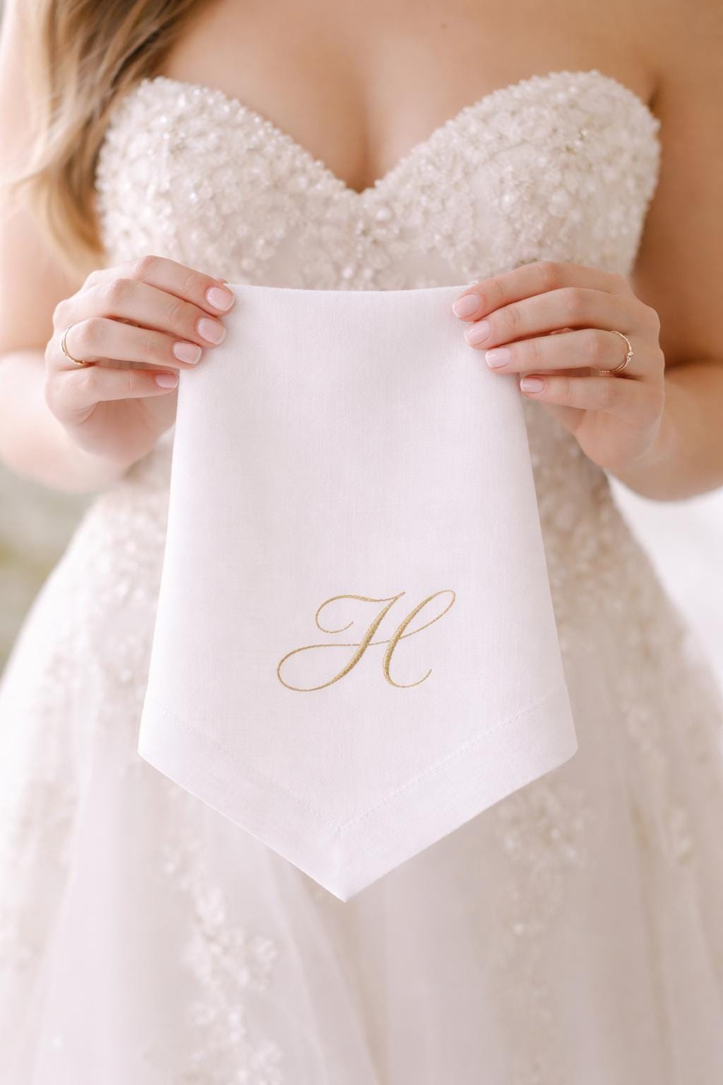 Wedding Table napkins Cotton with embroidered monogram or name. Set of 5, 50,100 bulk