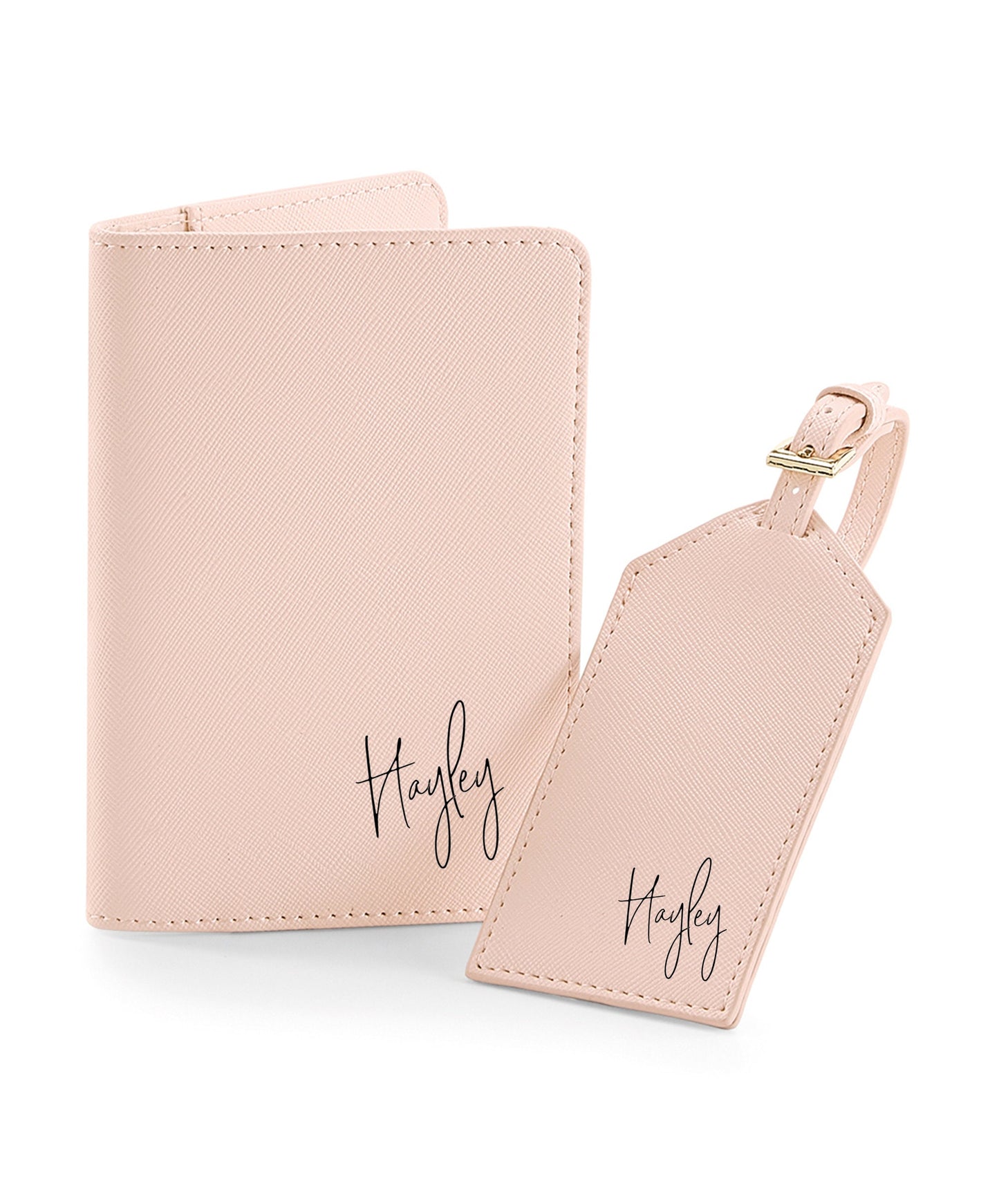 Personalized Wedding Passport Cover & Luggage Tag Set