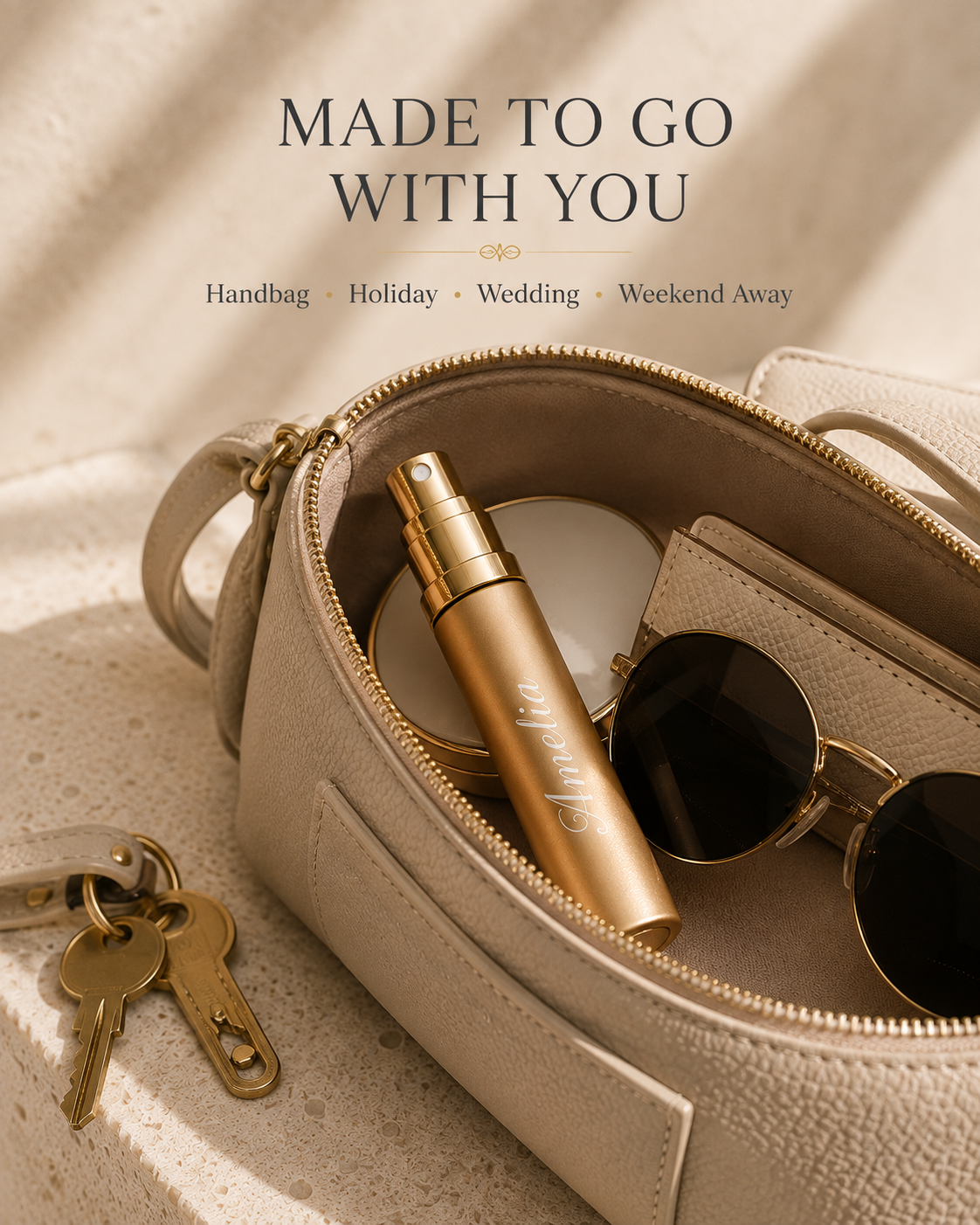 Personalised Refillable Perfume Atomiser engraved